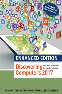 Bundle: Enhanced Discovering Computers (C)2017 + Coursemate, 1 Term (6 Months) Printed Access Card