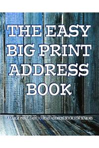 The Easy Big Print Address Book