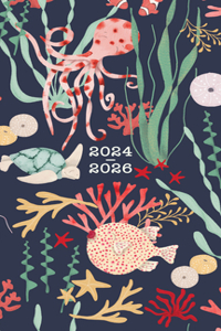 2025 Under the Sea Checkbook/2 Year Pocket Planner