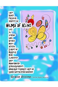 lære kunst fargebok inspirert av Hilma af Klint lett til voksne barn kreativ moro Artistic Slapper av Hyggelig Bruk å dekorere gave minnesmerke gratulasjonskort håndlagde tegninger laget