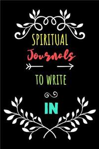 Spiritual Journals To Write In