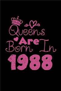 Queens Are Born In 1988 Notebook
