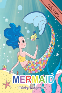 Mermaid Coloring Book for Girls