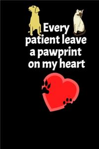 Every patient leave a pawprint on my heart