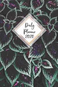 Daily Planner 2020: Green Leaves 365 Day Daily Planner for Year 2020 6"x9" Everyday Organizer 52 Weeks Monday to Sunday Mother Nature Lover Life Plan Academic Scheduler