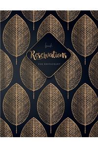 Reservations book for restaurant