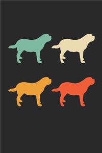 Saint Bernard Notebook - Retro Saint Bernard Journal - Vintage Saint Bernard Diary