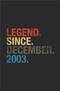 Legend Since December 2003