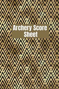 Archery score sheet