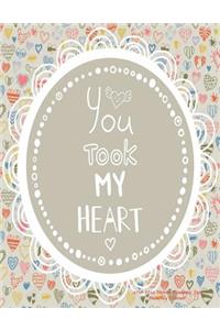 You Took My Heart 2018-2019 18 Month Academic Year Monthly Planner