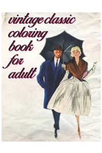 Vintage Classic Coloring Book for Adult