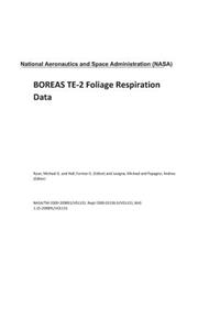 Boreas Te-2 Foliage Respiration Data