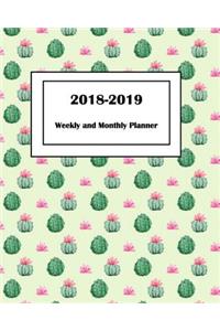 2018-2019 Weekly and Monthly Planner