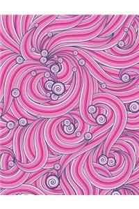 Swirls of Flowers Notebook - Wide Ruled