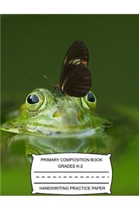 Primary Composition Book Grades K-2 Handwriting Practice Paper
