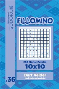 Sudoku Fillomino - 200 Master Puzzles 10x10 (Volume 36)