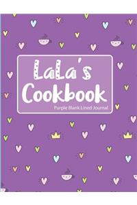 Lala's Cookbook Purple Blank Lined Journal