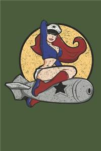 Death from Above Bomber Pinup WWII Military Journal
