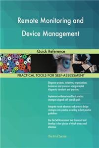 Remote Monitoring and Device Management: Quick Reference