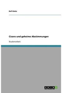 Cicero und geheime Abstimmungen