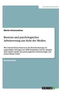 Burnout und psychologischer Arbeitsvertrag aus Sicht der Medien