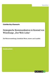 Strategische Kommunikation in Konrad von Würzburgs 
