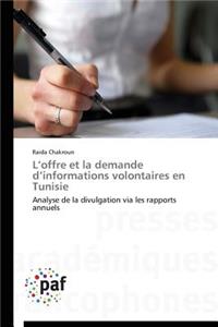 L'Offre Et La Demande d'Informations Volontaires En Tunisie