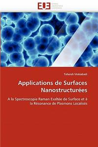 Applications de Surfaces Nanostructurées