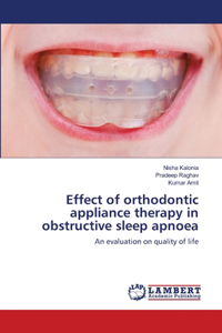 Effect of orthodontic appliance therapy in obstructive sleep apnoea