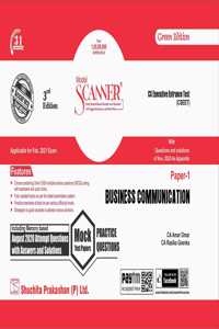 Model Scanner CSEET Paper - 1, Business Communication (Green Edition) (Applicable for Feb 2021 Exam)