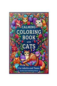 Calming Coloring Book with Cats