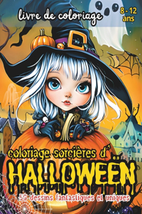 coloriage sorcières d'HALLOWEEN