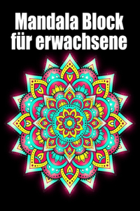 Mandala block für erwachsene