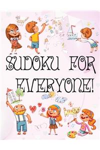 Sudoku for Everyone: valentines day books for kids - Activity book for kids that contains easy to advanced level fun Sudoku book for kids and young adults - valentines b