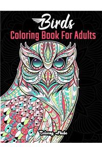 Birds Coloring Book For Adults