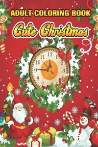 Adult Coloring Book Cute Christmas