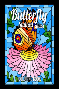 Butterfly Stained Glass Coloring Book