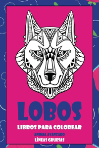Libros para colorear - Líneas gruesas - Animal avanzado - Lobos