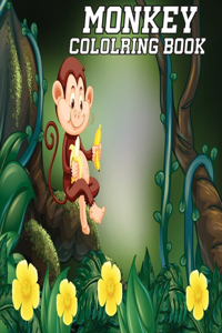Monkey Coloring Book