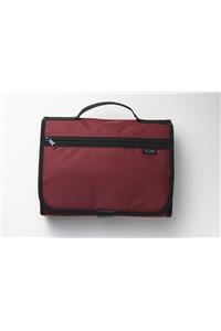 Tri-Fold Organizer Cranberry Lg Book and Bible Cover