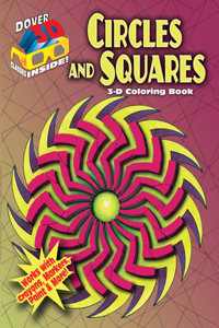 3-D Coloring Book: Circles and Squares