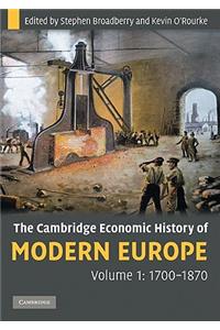 Cambridge Economic History of Modern Europe 2 Volume Paperback Set