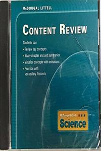 McDougal Littell Science: Content Review CD-ROM Grades 6-8