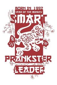 Born In 1992 Year Of The Monkey Smart Prankster Leader