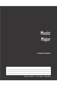 Music Major Composition Notebook