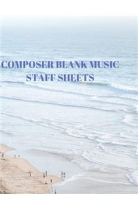 Composer Blank Music Staff Sheets
