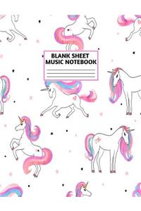 Blank Sheet Music Notebook