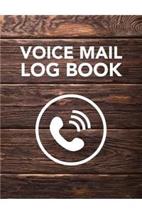 Voice Mail Log Book
