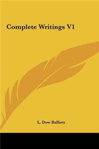 Complete Writings V1