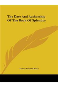 Date and Authorship of the Book of Splendor